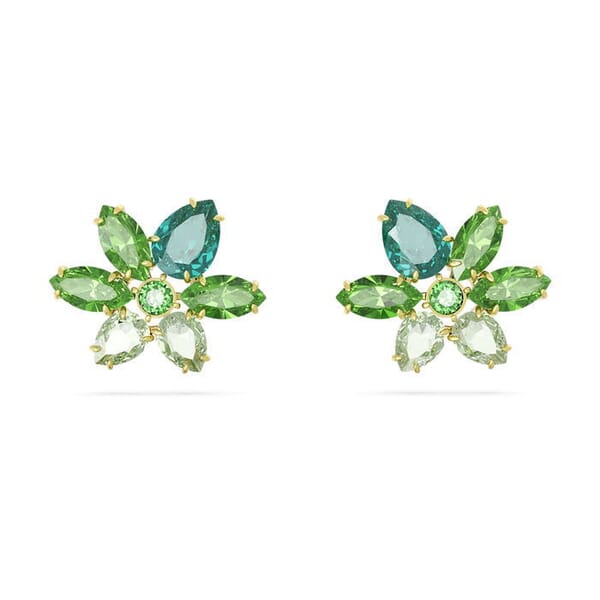 Swarovski øredobber Gema stud Flower, gult - 5658400
